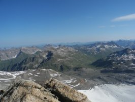Blick Richtung Keschhütte und Davos