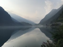 Morgen am Lago di Poschiavo
