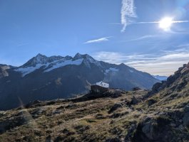 Die Sewenhuette liegt auf 2150 m ü. M.